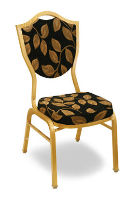 Stackable Banquet Chairs - Fabric, Black