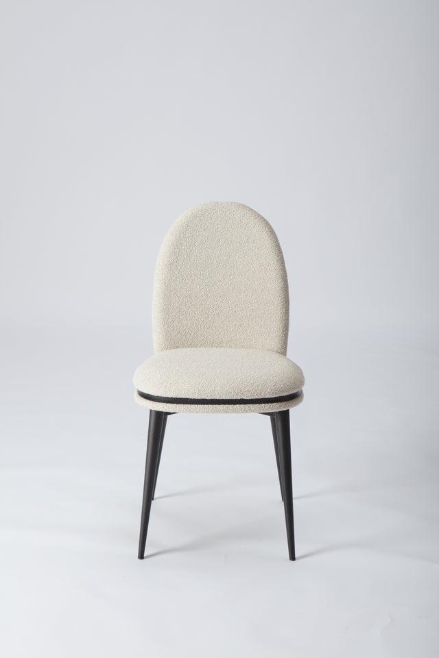 Juno Upholstered Chair - Metal Legs