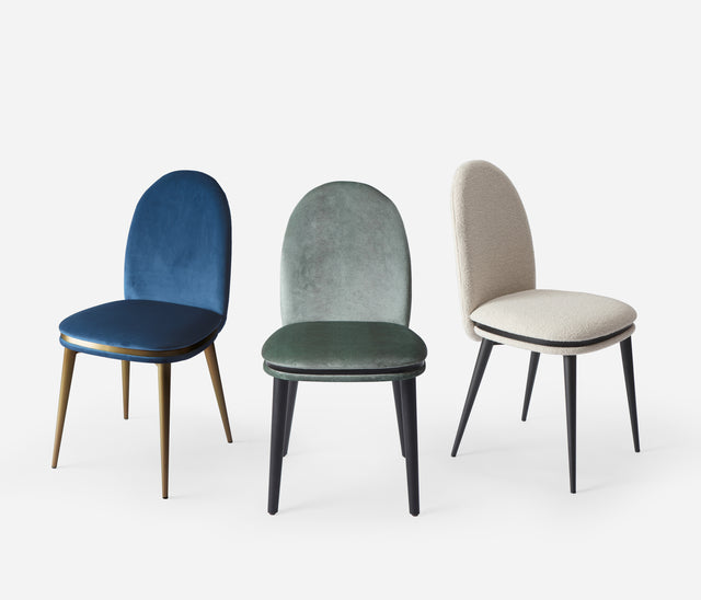 Juno Upholstered Chair - Wood Legs