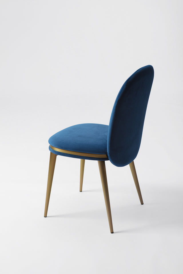 Juno Upholstered Chair - Metal Legs