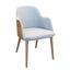 Vito Wood Upholstered Arm Chair