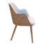 Vito Wood Upholstered Arm Chair